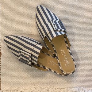 Splendid Pinstripe Slide Loafers